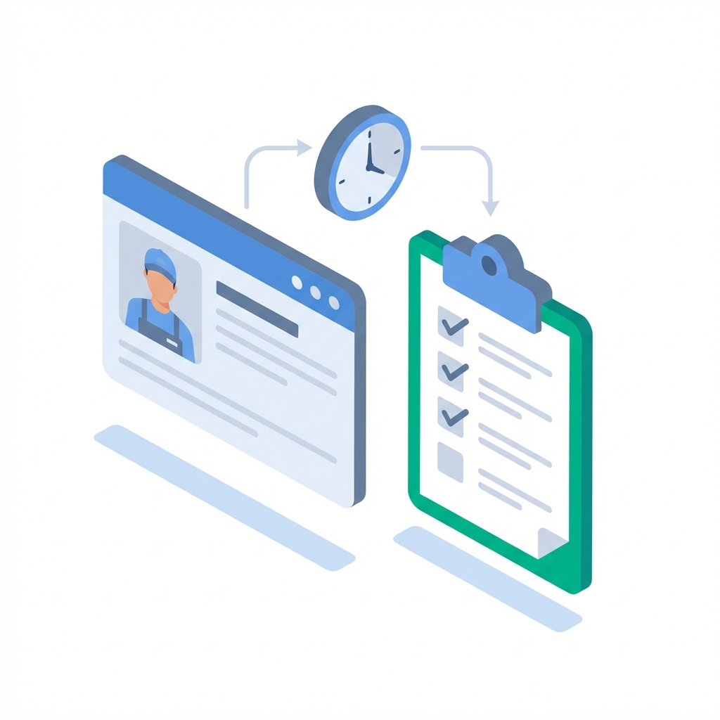 Technician Scheduling | autoGMS Feature Overview Technician Scheduling feature - Manage technician workload inside your garage system.. Balanced shift planning, Technician updates in real time